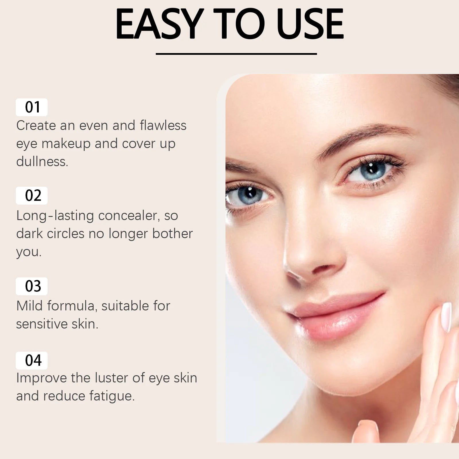 Lightweight Smear-Proof Concealer – Natural Finish