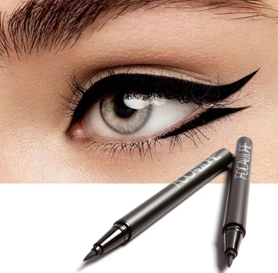 FOCALLURE 4-in-1 Makeup Set – Foundation + Compact Powder + Eyeliner + Mascara