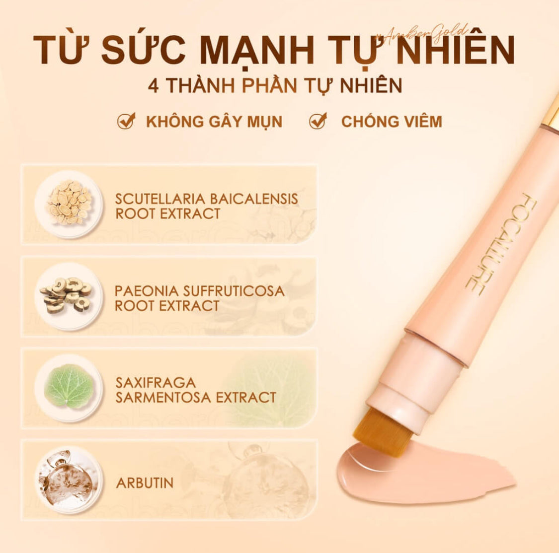 Focallure 2 in 1 Long Lasting, Waterproof Concealer