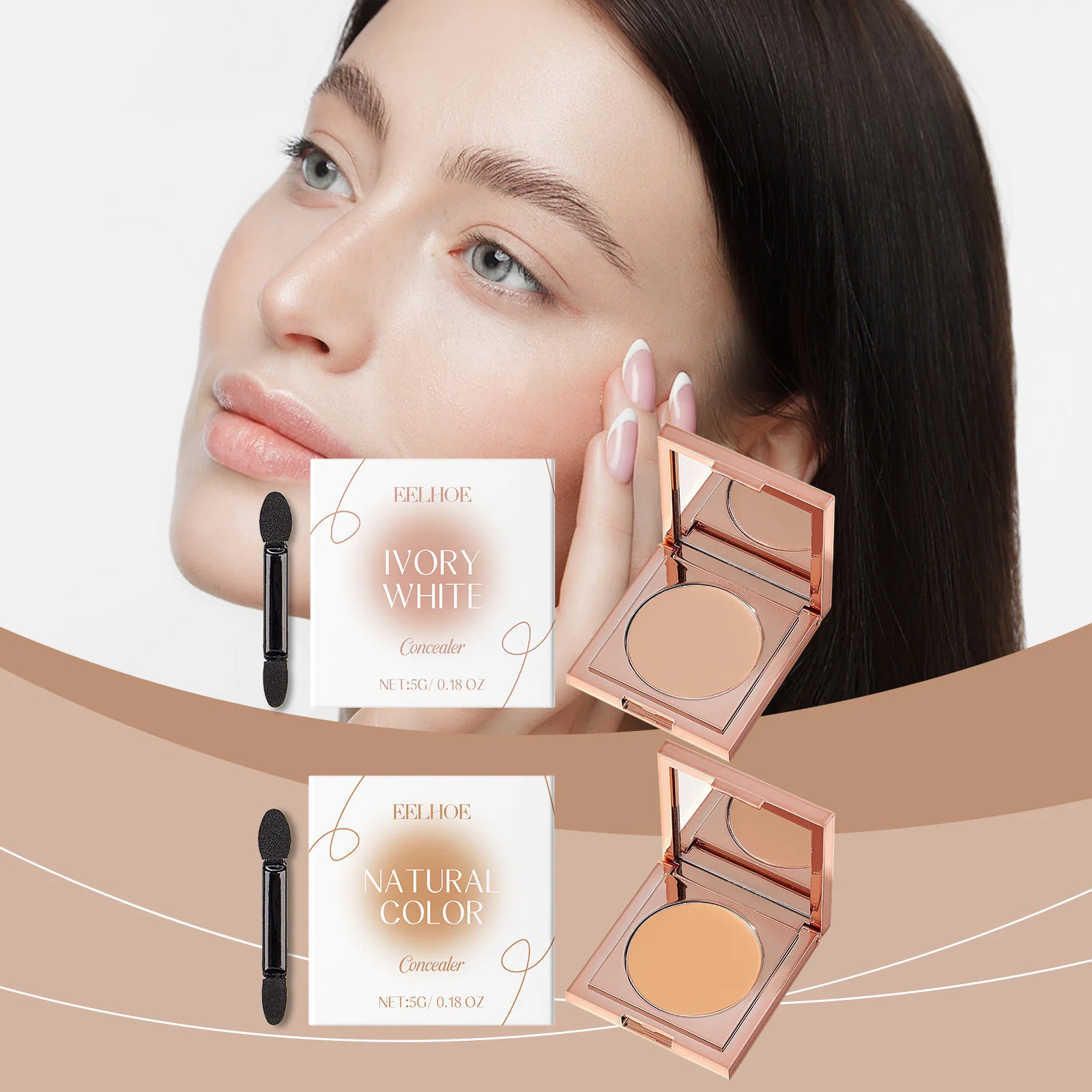 Lightweight Smear-Proof Concealer – Natural Finish